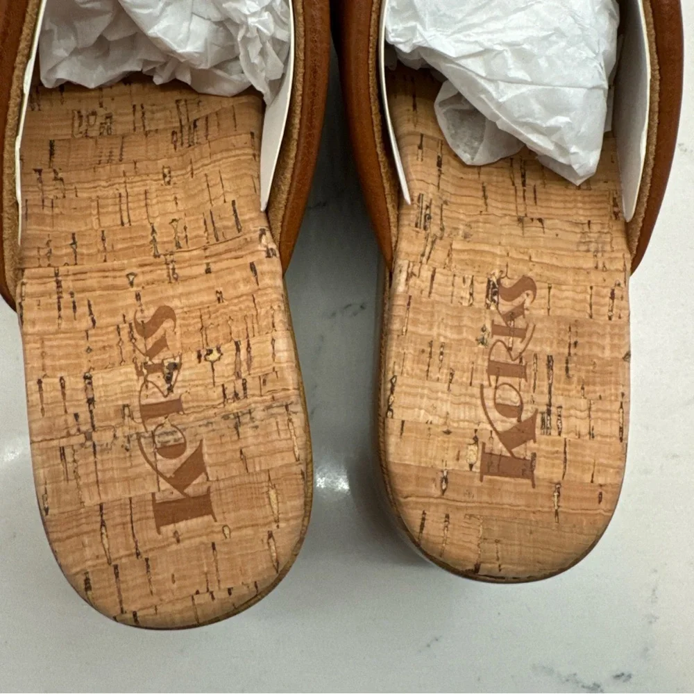 New Korks Faithe Tan Women's Wedge heel Sandals - Picture 8 of 15